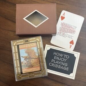 How To Play Cribbage Reznor Vintage Travel Kit, Sealed Playing Cards, Vintage